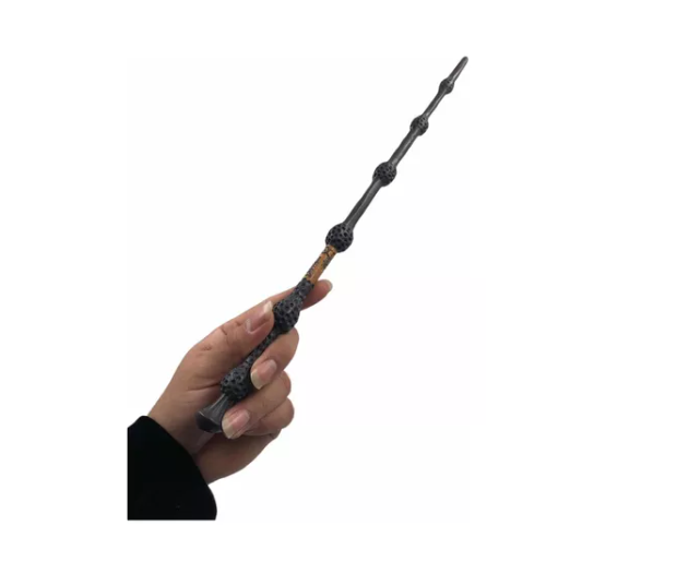 varita de sauco Dumbledore 42 cm + ticket de plataforma 9 3/4 + guia de encantamientos