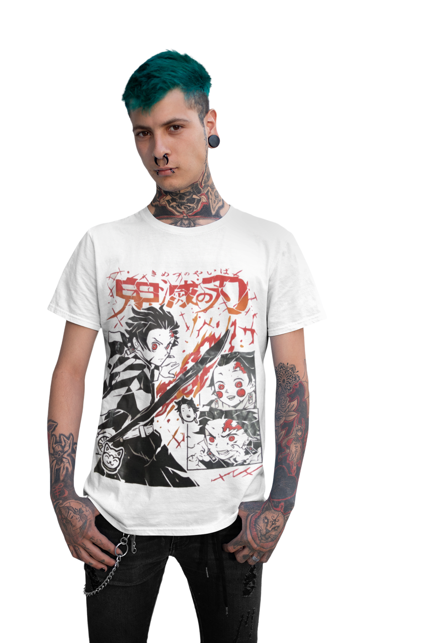 polera tanjiro kamado fuego