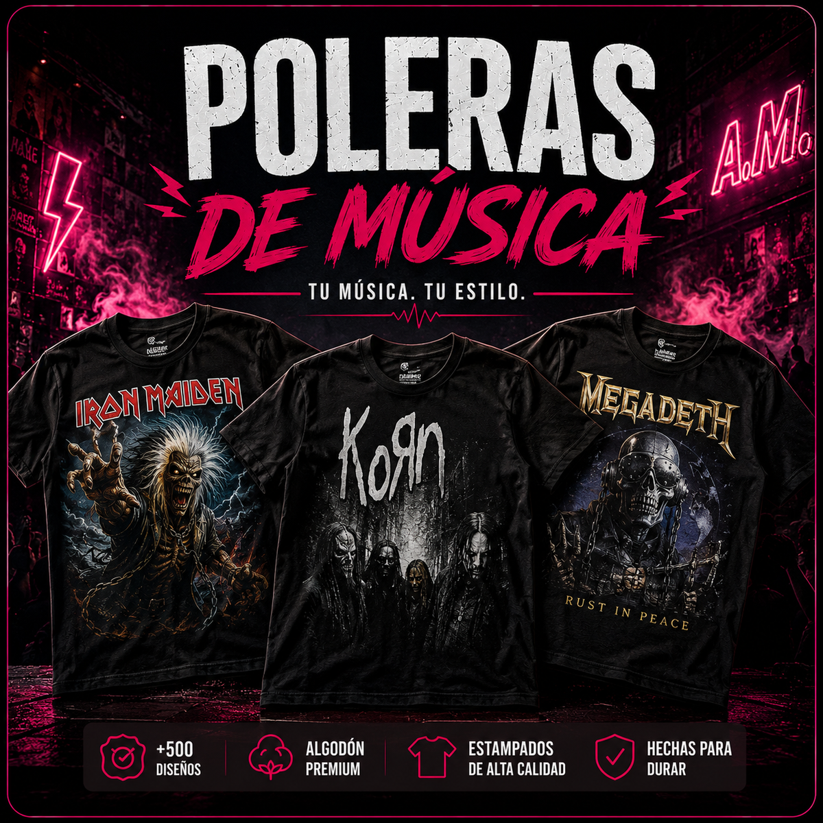 Poleras de Musica - amplitudmodulada