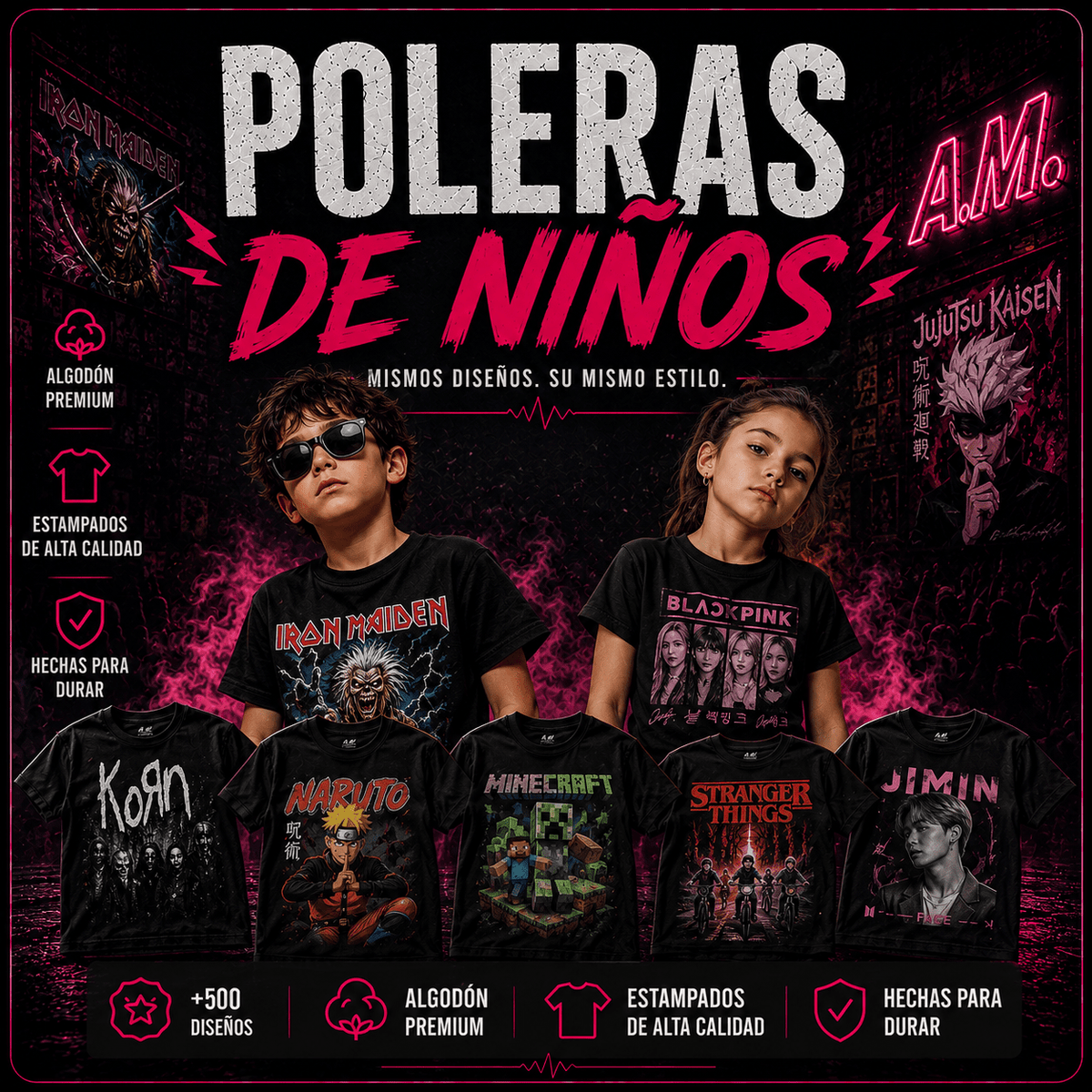 Poleras KIDS - amplitudmodulada