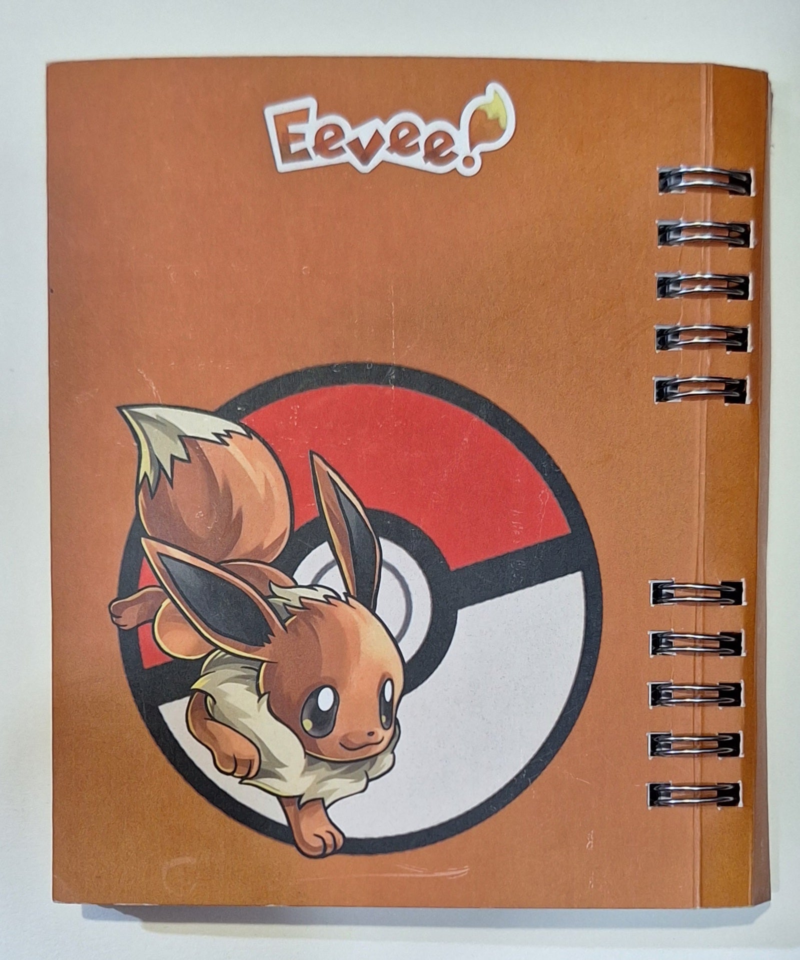 Libreta de Pokemon Eevee y Ash