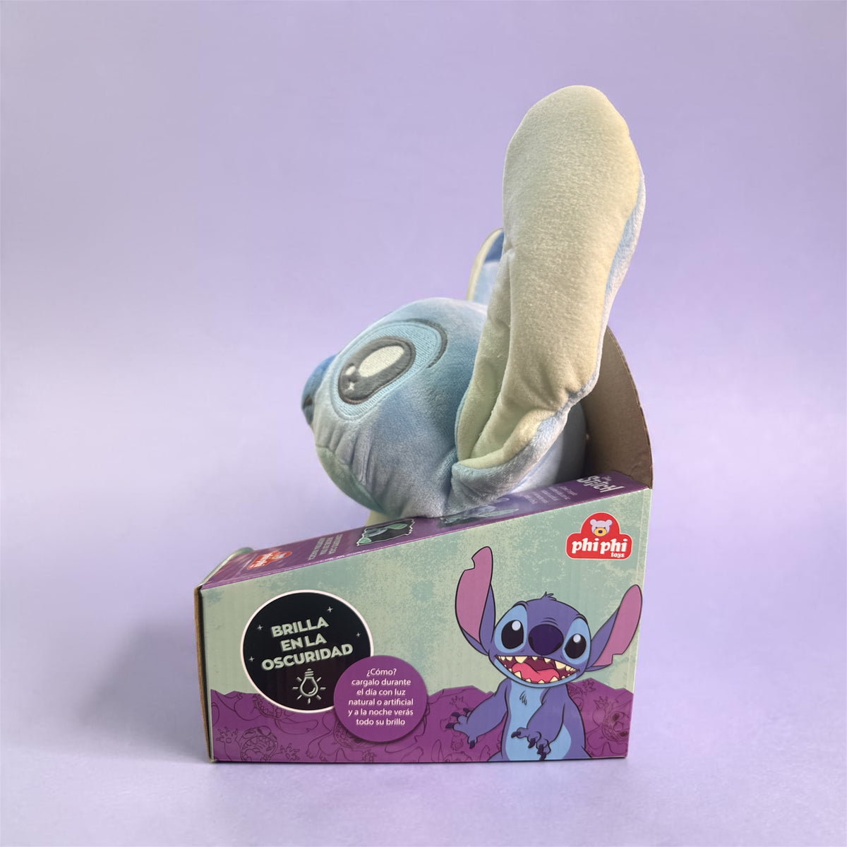Peluche Stitch Original Disney – Brilla en la Oscuridad