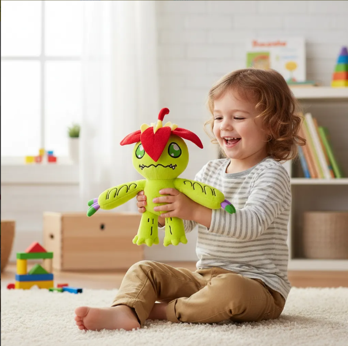 Peluche de Palmon de Digimon de 22 cms