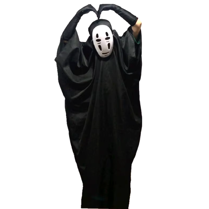 Disfraz cosplay de sin cara de el viaje de chihiro