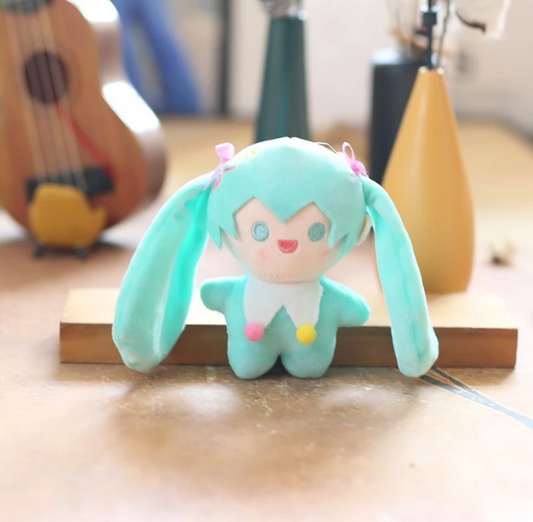 llavero miku celeste 13cm