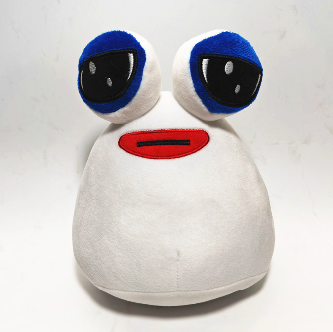 peluche pou blanco 22cm