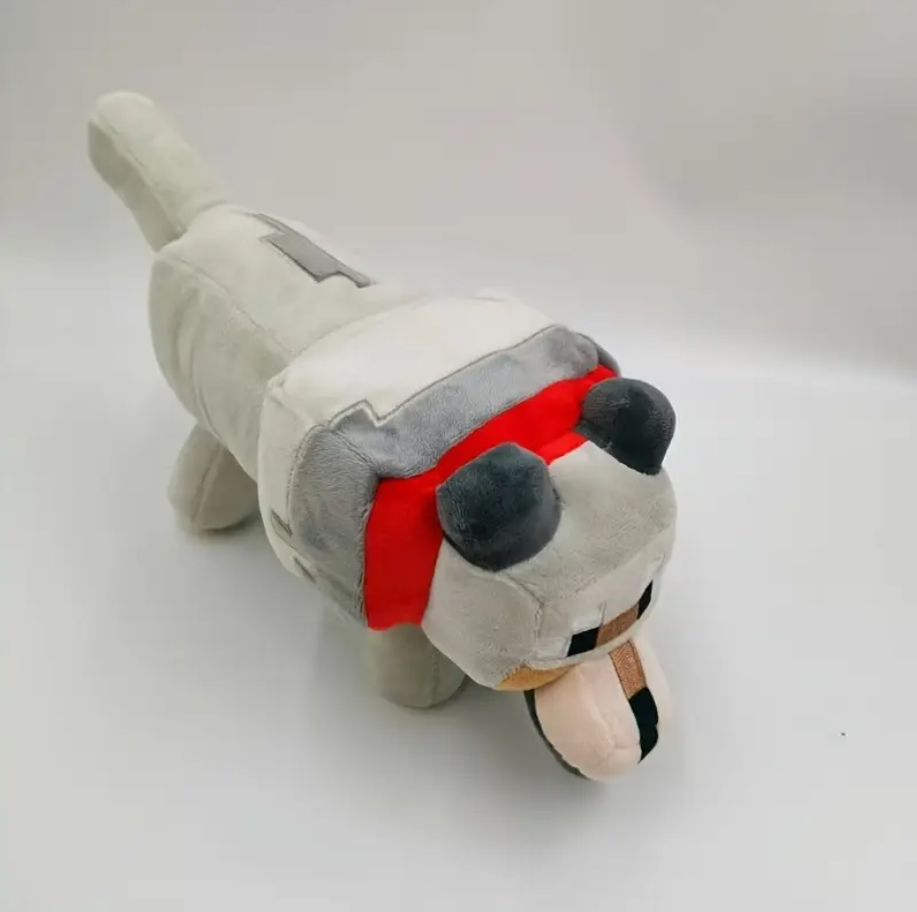 peluche lobo de minecraft