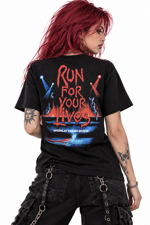 Polera Iron Maiden Run For Your Lives tour 2026