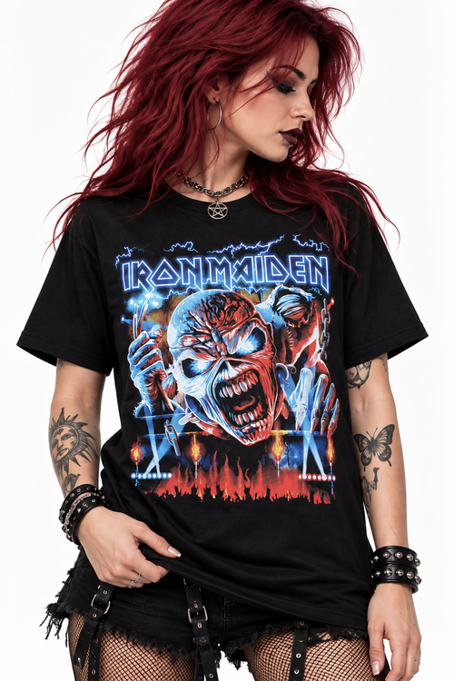 Polera Iron Maiden Run For Your Lives tour 2026