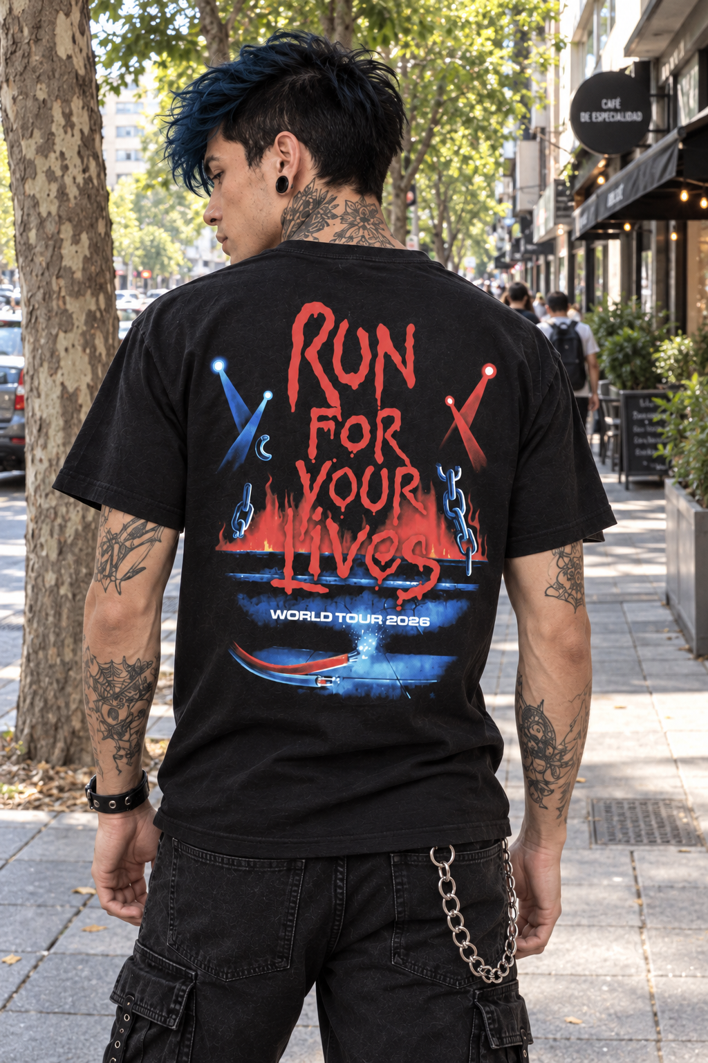 Polera Iron Maiden Run For Your Lives tour 2026