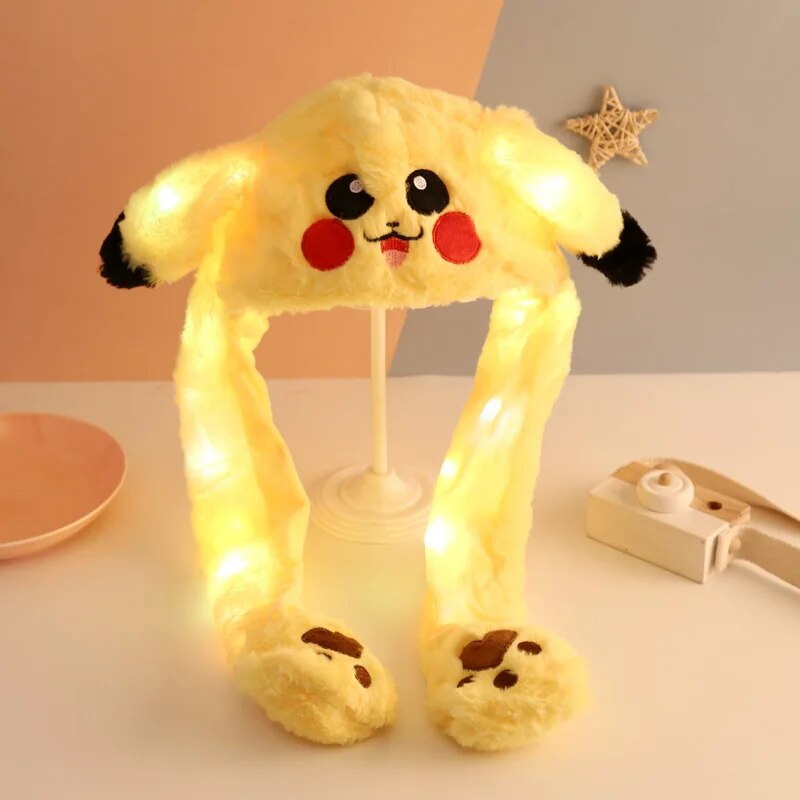gorro luminoso pikachu