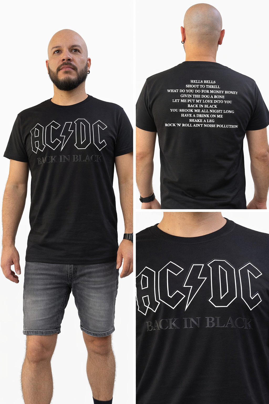 Polera Acdc Back in Black