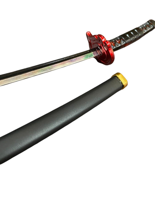 katana mini tanjiro de fuego 25cm