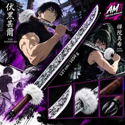 Katana Divisora de Almas Toji y Maki Jujutsu Kaisen