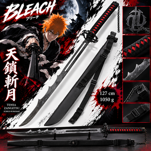 Katana Tensa Zangetsu Evolución vista completa
