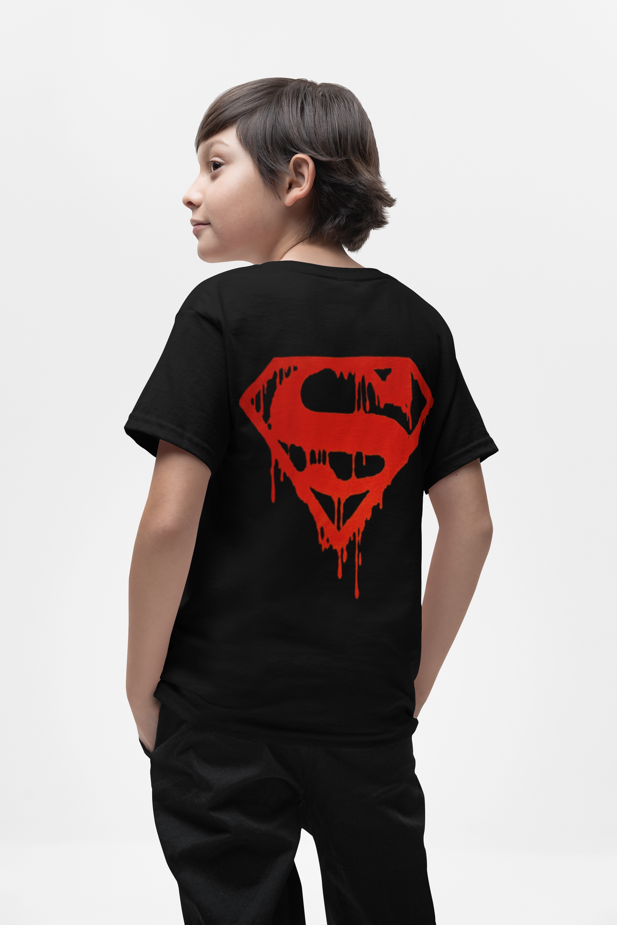 Polera Superman The Death Of -Niños