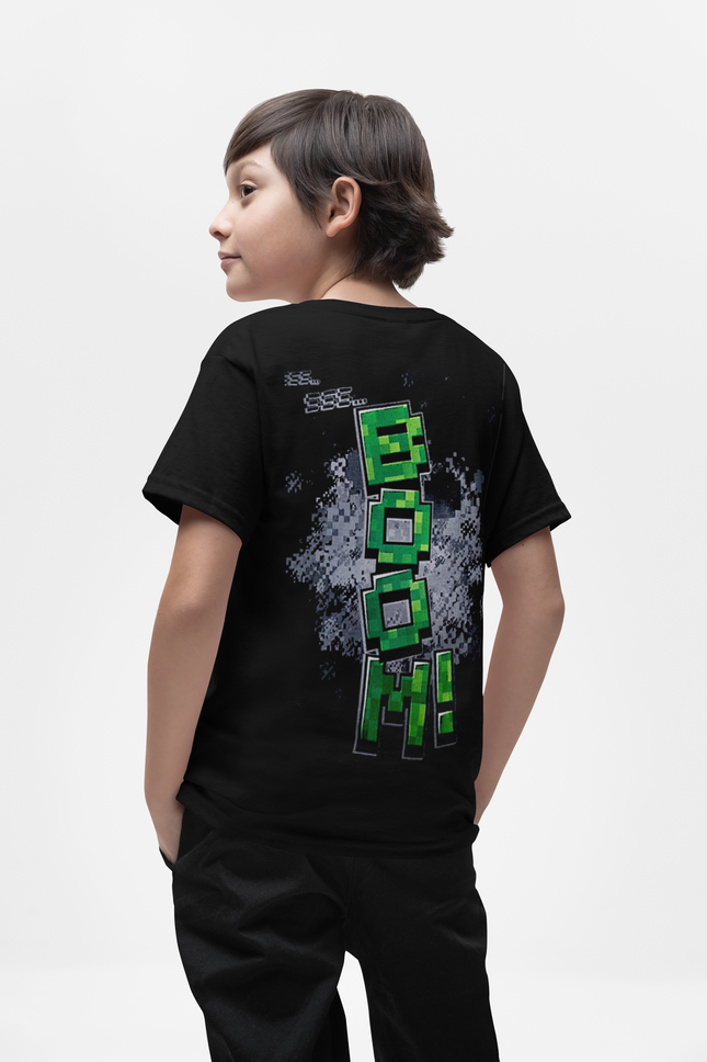 Polera Minecraft Creeper -Niños