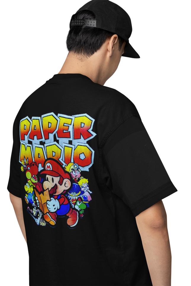 Polera Mario Paper -Adultos