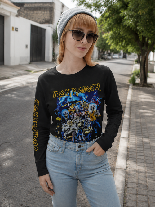 Camiseta Iron Maiden Beast Of The Beast Manga Larga
