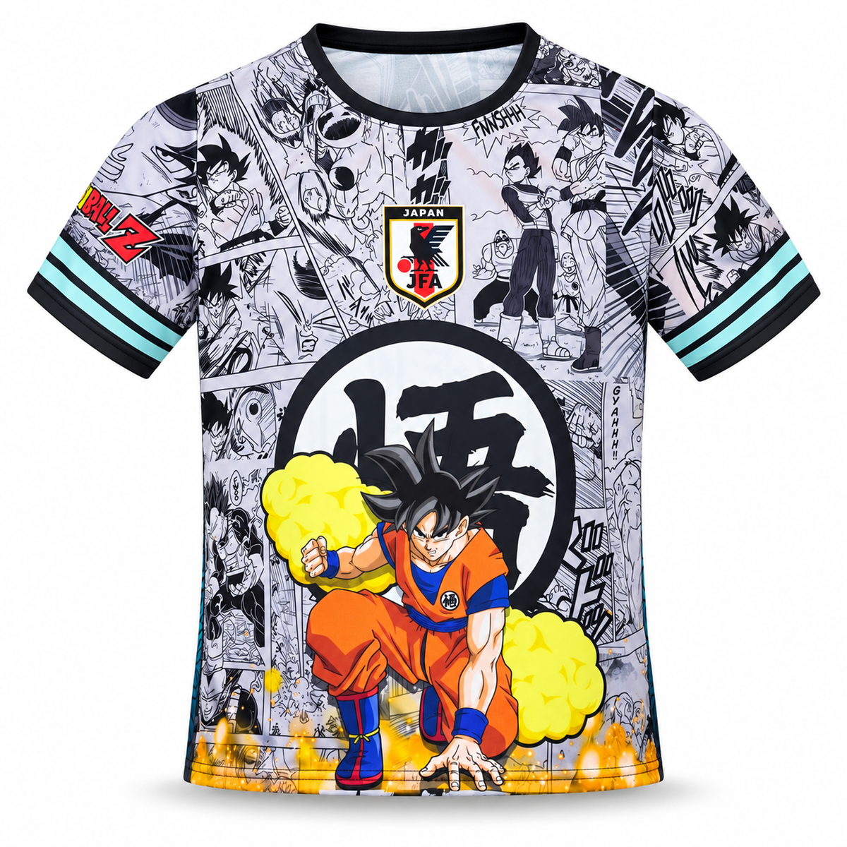 Camiseta Goku 10 collage manga, frente