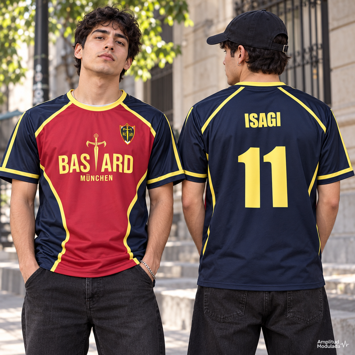 Camiseta Isagi 11 Bastard München, mockup