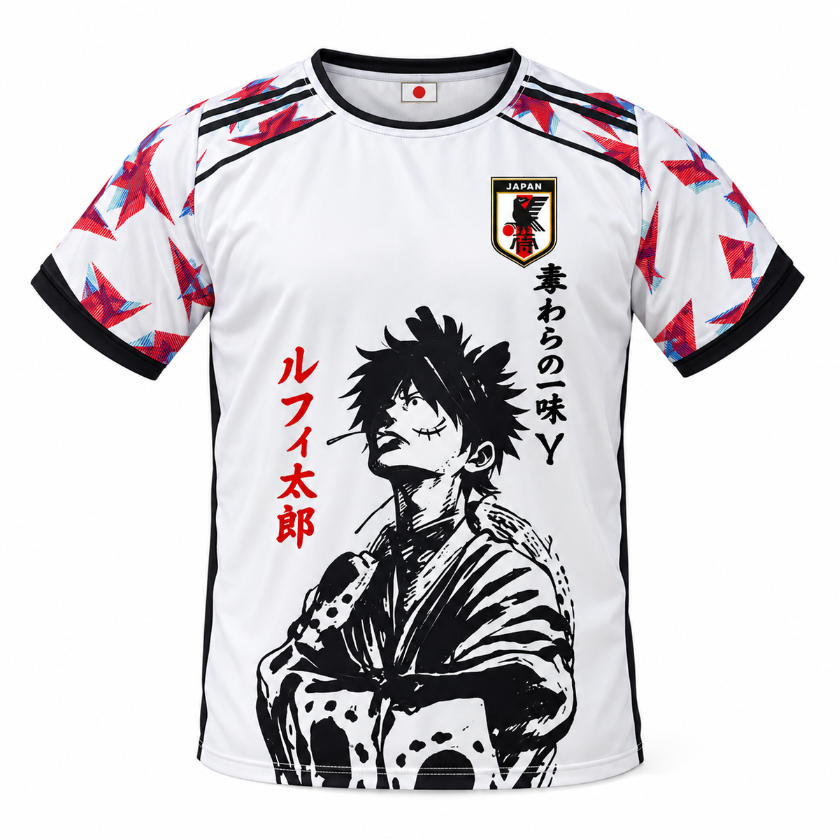 Camiseta Luffy blanca, frente