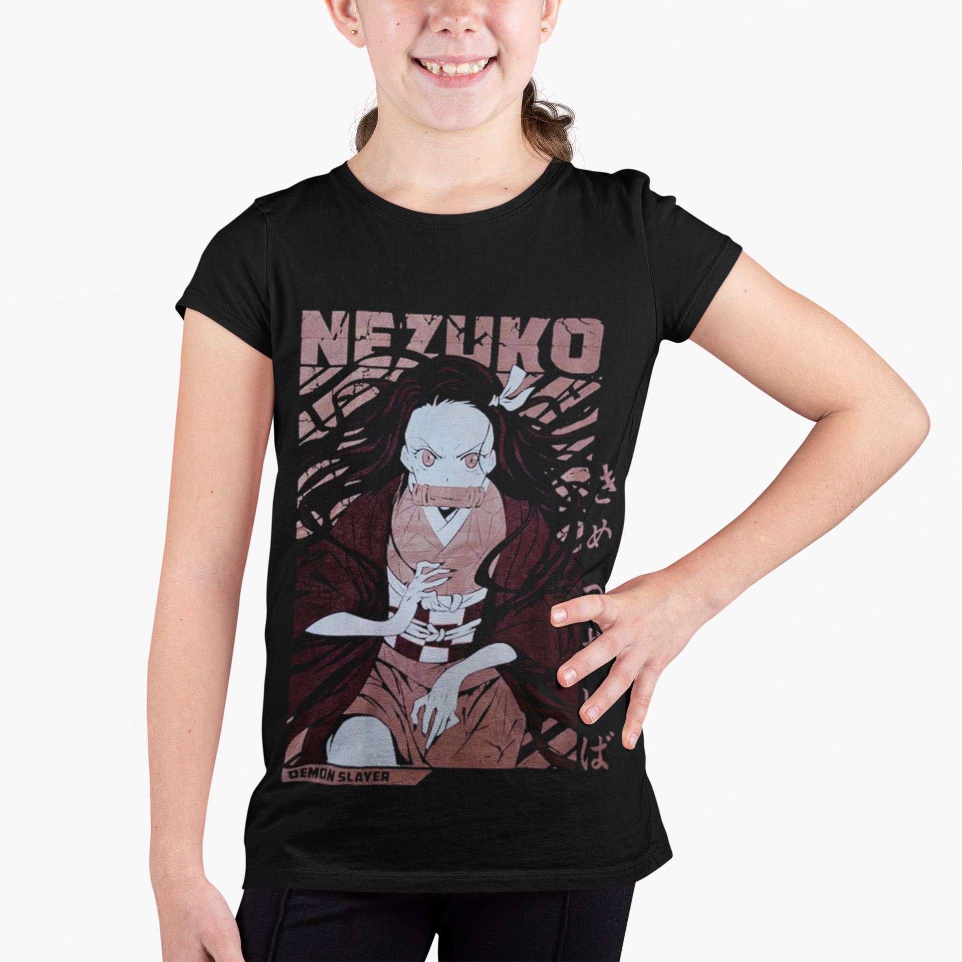 Polera Nezuko Rosa