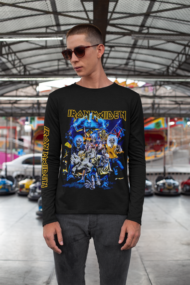 Polera Iron Maiden Beast Of The Beast Manga Larga