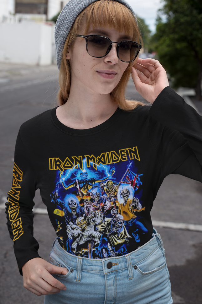 Polera Iron Maiden Beast Of The Beast Manga Larga