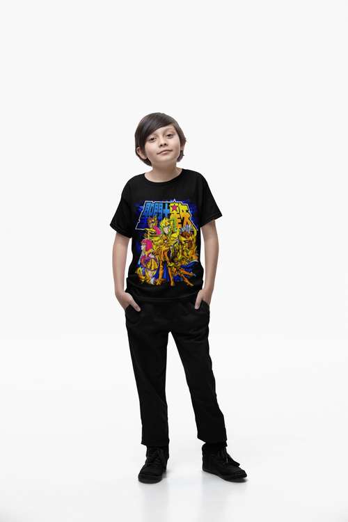Polera Caballeros del Zodiaco Poseidon -Niños