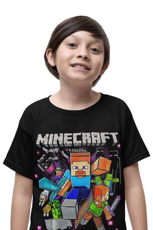 T-shirt Minecraft 2025 -Niños