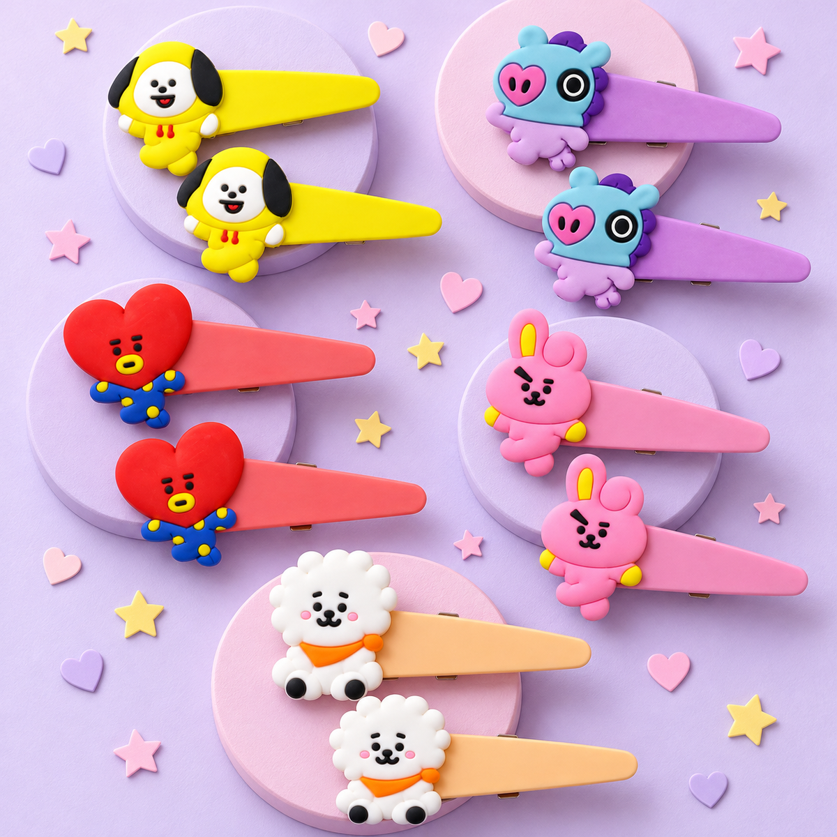 Pinches BT21 por par: los cinco personajes
