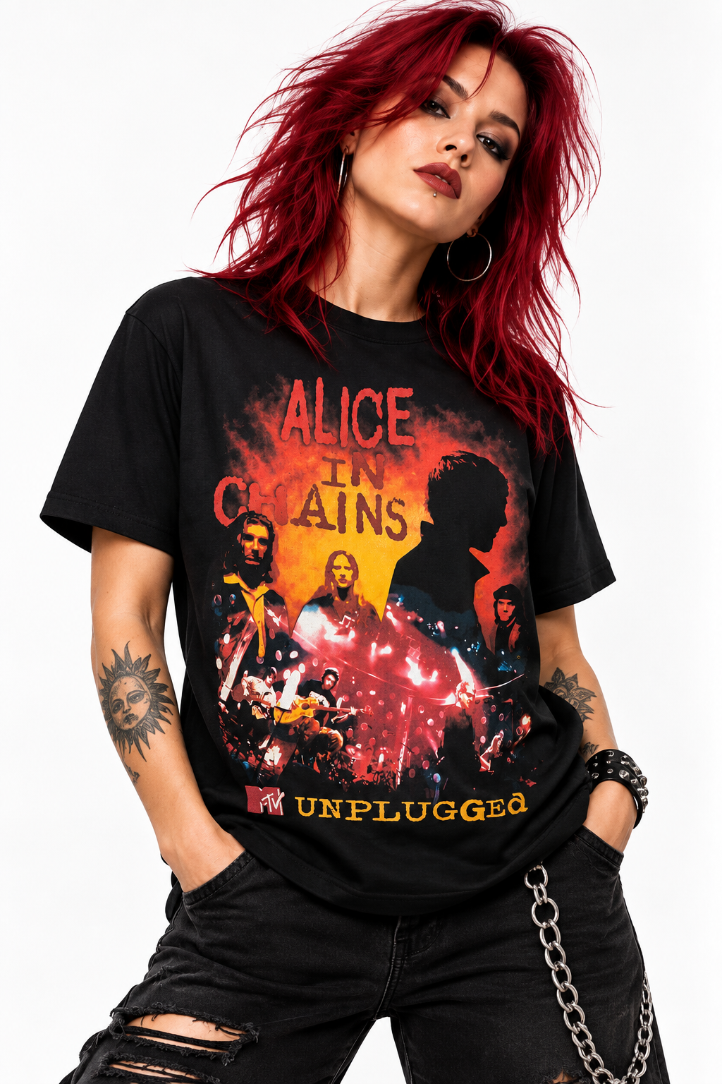 Polera Alice in Chains MTV Unplugged frente