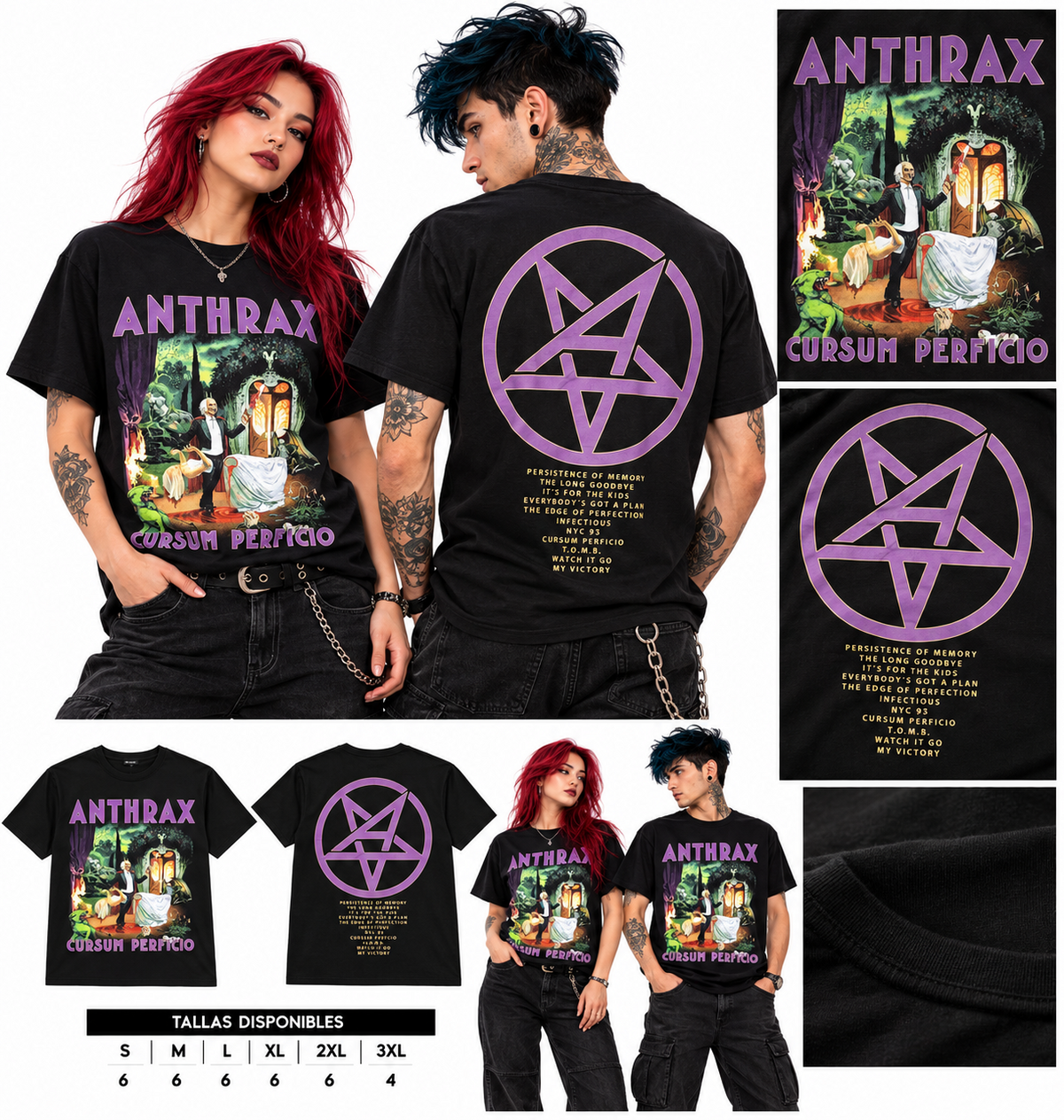 Polera Anthrax Cursum Perficio