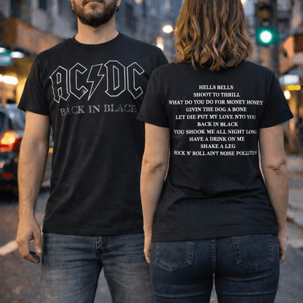 Polera Acdc Back in Black - amplitudmodulada