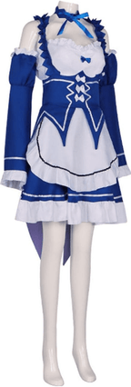 disfraz Re Zero Ram Rem azul - amplitudmodulada