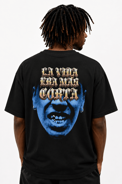 Polera Milo J - la vida es mas corta - amplitudmodulada