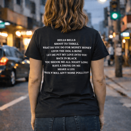 Polera Acdc Back in Black - amplitudmodulada