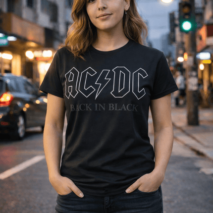 Polera Acdc Back in Black - amplitudmodulada