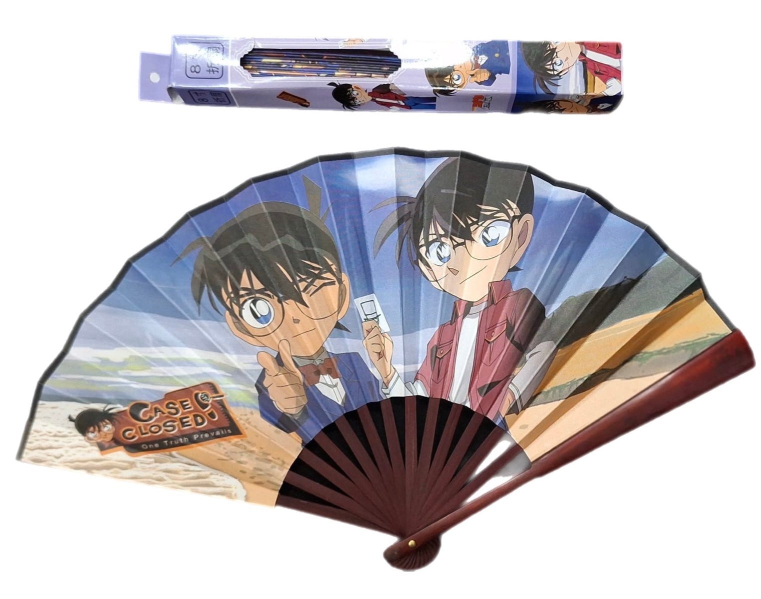 Abanico detective conan II 27cm - amplitudmodulada
