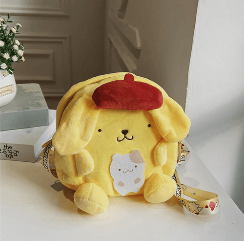 cartera de kuromi, pompompurin, my melody, cinnamoroll - amplitudmodulada