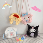cartera de kuromi, pompompurin, my melody, cinnamoroll - amplitudmodulada