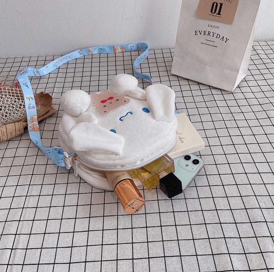 cartera de kuromi, pompompurin, my melody, cinnamoroll - amplitudmodulada