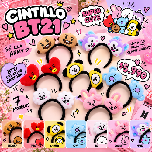 Cintillo BT21 – Elige tu personaje favorito - amplitudmodulada