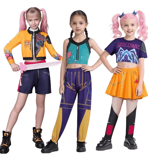 Cosplay Disfraz Guerreras K - pop Rumi Mira Zoey Huntrix 6 - amplitudmodulada