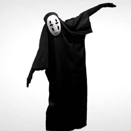 Disfraz cosplay de sin cara de el viaje de chihiro - amplitudmodulada