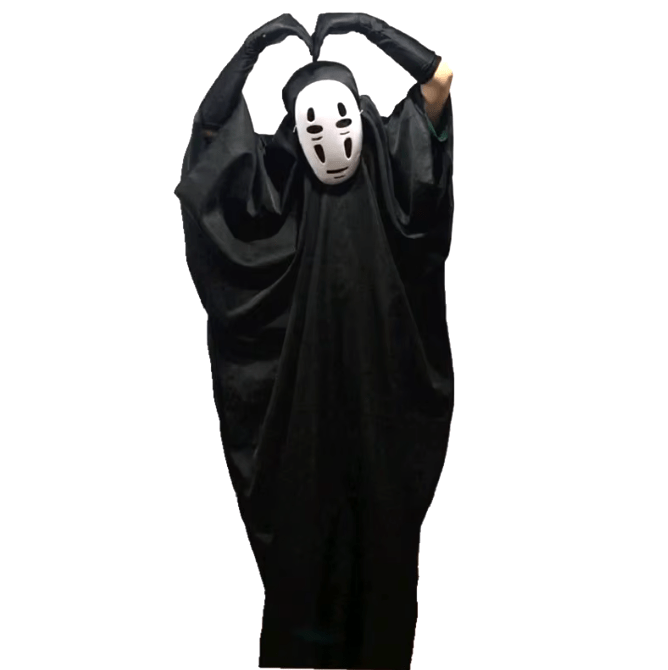 Disfraz cosplay de sin cara de el viaje de chihiro - amplitudmodulada