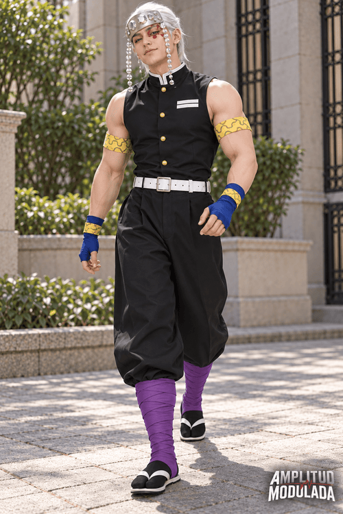Disfraz Cosplay Tengen Uzui Kimetsu no Yaiba - amplitudmodulada