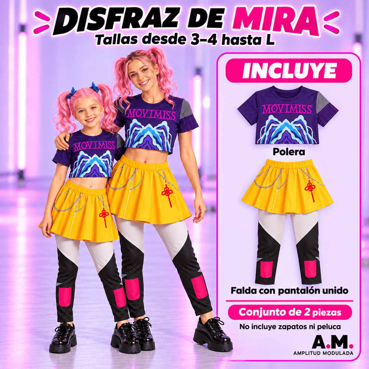 Disfraz Mira Guerreras K-pop HUNTRIX - amplitudmodulada
