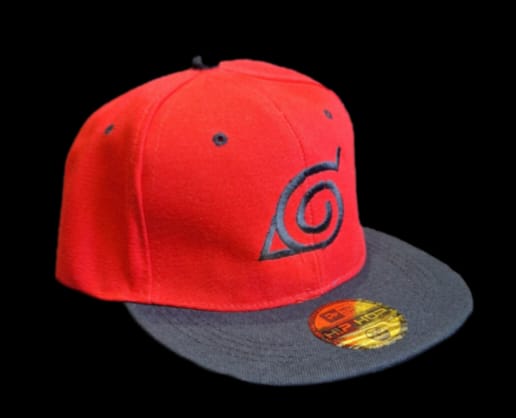 Jockey o gorro akatsuki Bordado rojo - amplitudmodulada